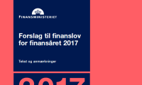 Forsiden af finansloven for finansåret 2017